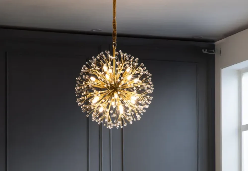 crystal ball chandelier lighting fixture